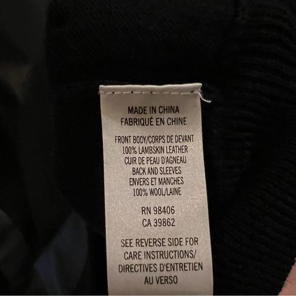 Small Theory leather and wool sweater - Picture 3 of 3